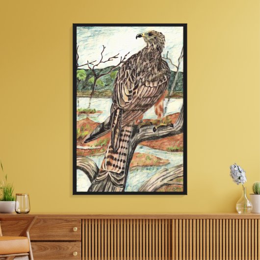 Der Hawk Leinwanddruck (Insitu (Wohnzimmer))