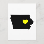 Der Hawkeye-Staat - Liebe Postkarte (Vorderseite)