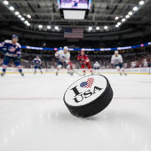 Der "Heart of America" Hockeypuck Eishockey Puck