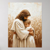 Der Heiland und der Junge, Christliche Wandkunst, Poster (Vorne)