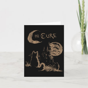 Der heilende Vintage Cat Moon Funny Die heilende K Karte