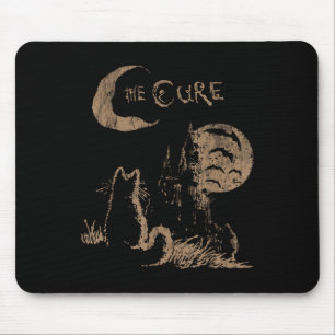 Der heilende Vintage Cat Moon Funny Die heilende K Mousepad