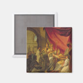 Der Heilige Augustinus, der als Bischof ordiniert  Magnet (Vorderseite/Rückseite)