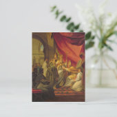 Der Heilige Augustinus, der als Bischof ordiniert  Postkarte (Stehend Vorderseite)