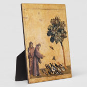Der heilige Franz von Assisi predigt die Vögel Fotoplatte (Seite)