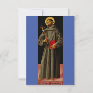 Der heilige Franz von Assisi von Antoniazzo Romano Dankeskarte