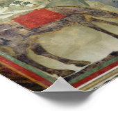 Der Heilige Franziskus gibt seinen Coat einem Frem Poster (Ecke)