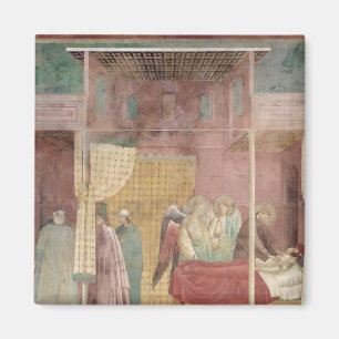 Der Heilige Franziskus heilt den verletzten Mann a Magnet