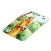 Der Heilige Franziskus mit Tieren Magnet (Linke Seite)