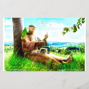 Der heilige Franziskus und die Predigt an die Vöge Flyer