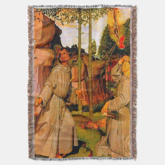 Der Heilige Franziskus von Assisi empfängt Stigmat Decke (Vorderseite Vertikal)