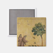 Der Heilige Franziskus von Assisi predigt den Vöge Magnet (Vorderseite/Rückseite)