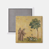 Der Heilige Franziskus von Assisi predigt den Vöge Magnet (Vorderseite/Rückseite)
