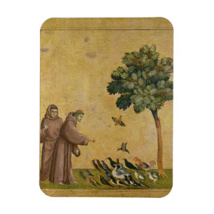 Der Heilige Franziskus von Assisi predigt den Vöge Magnet