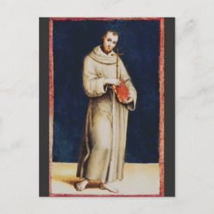 Der Heilige Franziskus von Assisi von Raphael Rena Postkarte