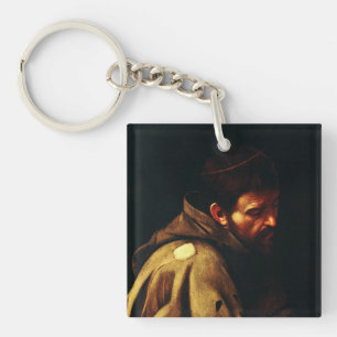 Der Heilige Franziskus von Caravaggio Barock-Meist Schlüsselanhänger