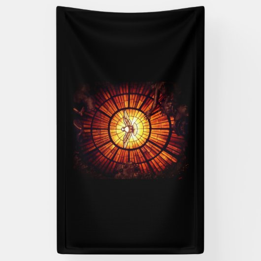 Der Heilige Geist (Bernini) Banner (Vertikal)