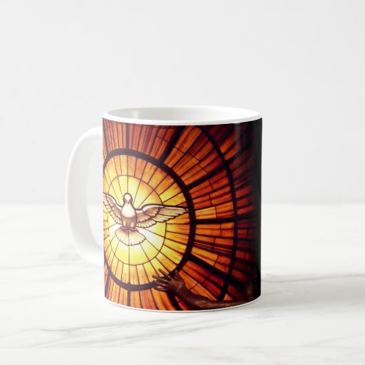 Der Heilige Geist (Bernini) Kaffeetasse (Vorderseite Links)
