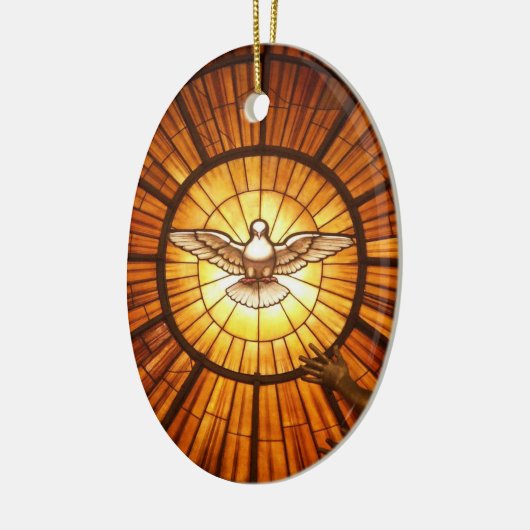 Der Heilige Geist (Bernini) Keramik Ornament (Links)