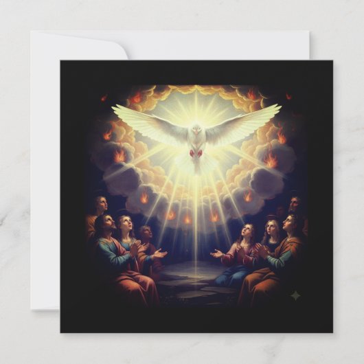 Der Heilige Geist Feiertagskarte (Vorderseite)