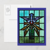 Der Heilige Geist festigte Glaskunst Postkarte (Vorne/Hinten)