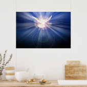 der heilige Geist im Licht Poster (Küche)