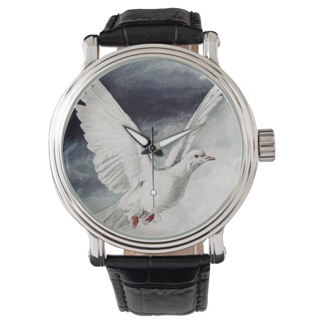 Der heilige Geist in Form einer Taube Armbanduhr (Vorderseite)