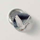 Der heilige Geist in Form einer Taube Button (Vorne & Hinten)