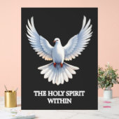 Der Heilige Geist innerhalb (Taube) 1 Acrylschild (Hochzeit)