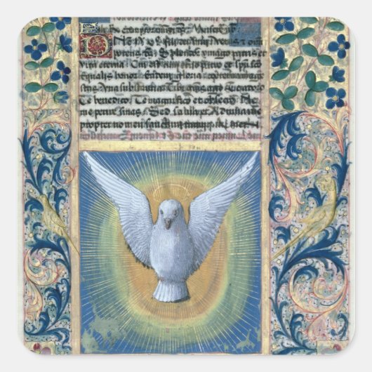 Der Heilige Geist Quadratischer Aufkleber (Vorderseite)