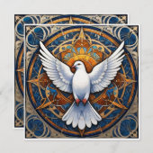 Der Heilige Geist (Taube) 1 Feiertagskarte (Vorne/Hinten)