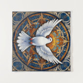Der Heilige Geist (Taube) 1 Wandteppich (Vorderseite (Horizontal))