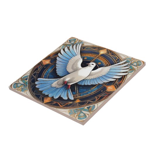 Der Heilige Geist (Taube) 2 Fliese (Seite)