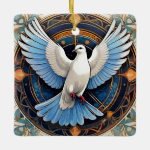 Der Heilige Geist (Taube) 2 Keramikornament
