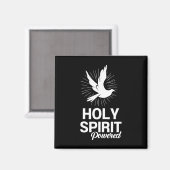 Der Heilige Geisttaub trieb den Menschen Christlic Magnet (Vorderseite/Rückseite)