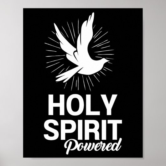 Der Heilige Geisttaub trieb den Menschen Christlic Poster (Vorne)