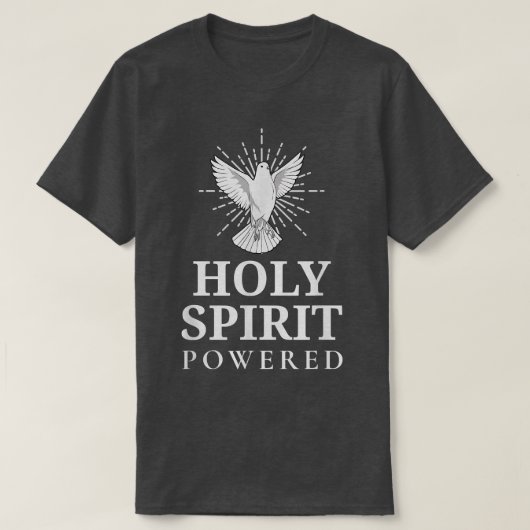 Der Heilige Geisttaub trieb den Menschen Christlic T-Shirt (Design vorne)