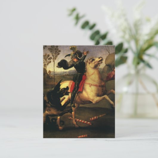 Der heilige Georg kämpft gegen den Drachen von Rap (Stehend Vorderseite)