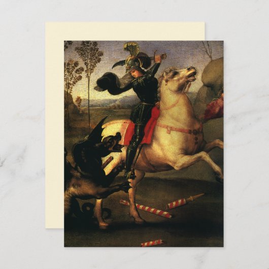 Der heilige Georg kämpft gegen den Drachen von Rap (Vorne/Hinten)