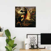 Der heilige Georg kämpft gegen den Drachen von Rap Poster (Heimbüro)