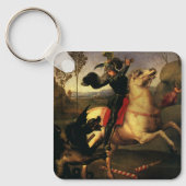 Der heilige Georg kämpft gegen den Drachen von Rap Schlüsselanhänger (Vorderseite)