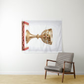 Der heilige Gral katholisch Wandteppich (Beispiel (Horizontal))