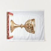 Der heilige Gral katholisch Wandteppich (Vorderseite (Horizontal))