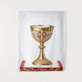 Der heilige Gral katholisch Wandteppich (Vorderseite)