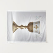 Der heilige Gral katholisch Wandteppich (Vorderseite (Horizontal))