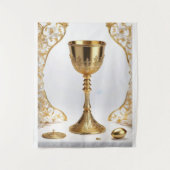 Der heilige Gral katholisch Wandteppich (Vorderseite)