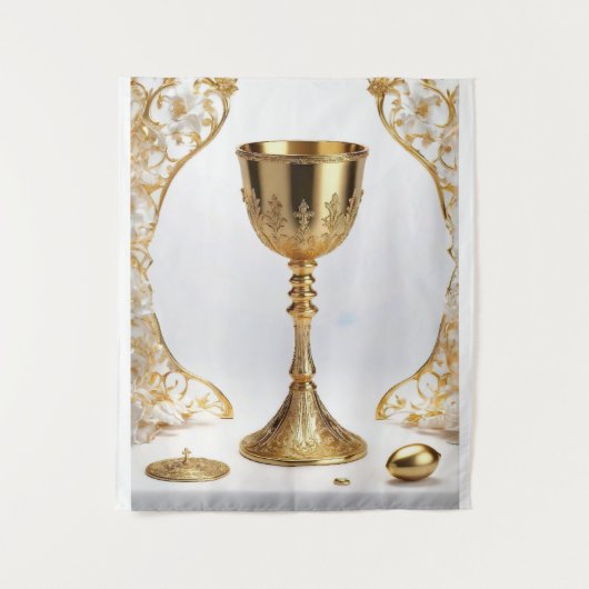 Der heilige Gral katholisch Wandteppich (Vorderseite)