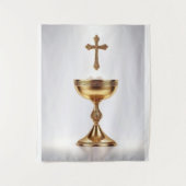 Der heilige Gral katholisch Wandteppich (Vorderseite)