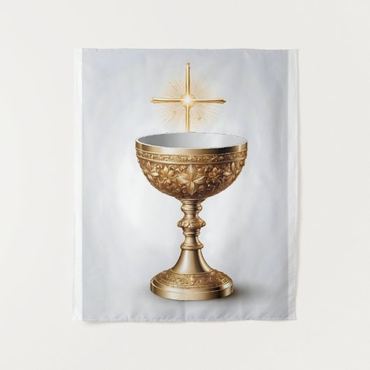 Der heilige Gral katholisch Wandteppich (Vorderseite)