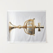 Der heilige Gral katholisch Wandteppich (Vorderseite (Horizontal))